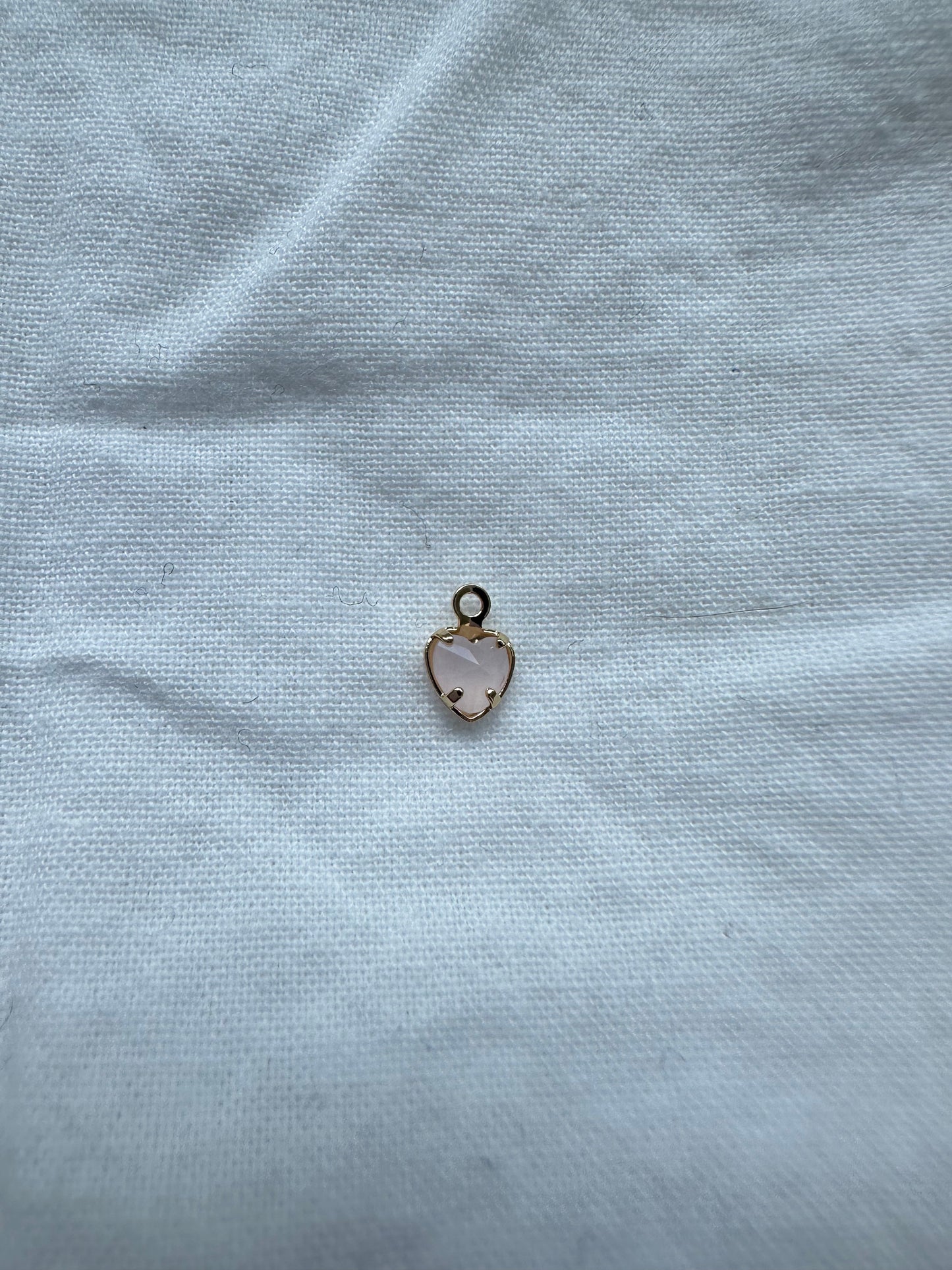 Pendentif cœur rose