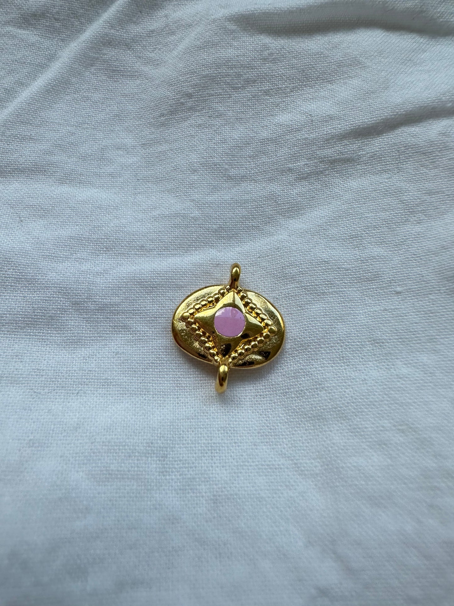 Pendentif oval rose